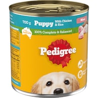 Pedigree Puppy Wet Dog Food with Chicken & Rice Mince Can