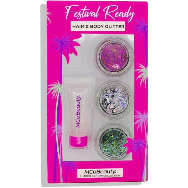 MCoBeauty Festival Hair & Body Glitter Set 10mL