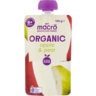 Macro Organic Baby Food Apple & Pear 6m