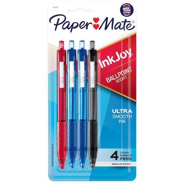 Paper Mate InkJoy 300RT Ballpoint Pens Assorted Colours 4 pack
