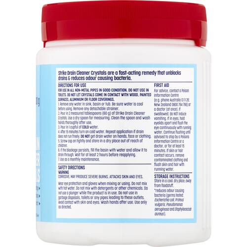 Strike Drain Cleaner Crystals 500g bunch