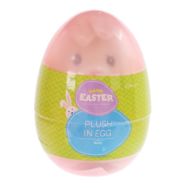 Easter Plush In Egg Toy Bunny each