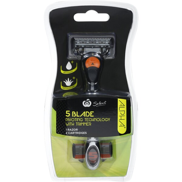 Woolworths Alpha Razor Mens Plus 2 Each