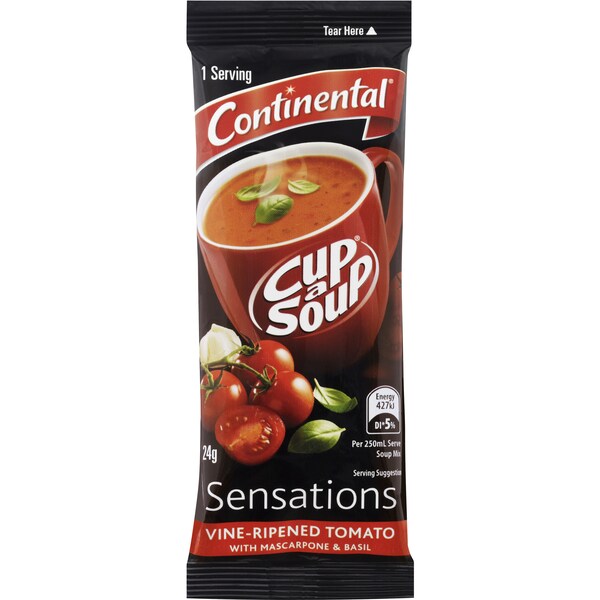 Continental Sensations Vine-Ripened Tomato Soup With Mascarpone & Basil 24g