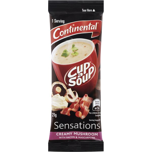 Continental Sensations Creamy Mushroom Soup With Mascarpone & Basil 21g