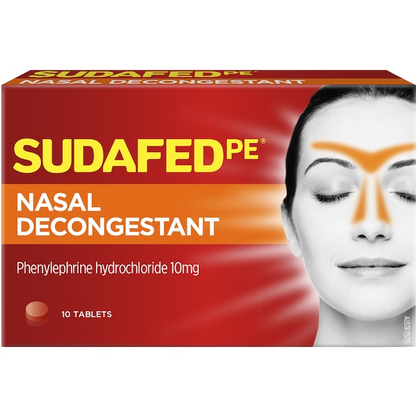 Sudafed Pe Nasal Decongestant 10 Pack