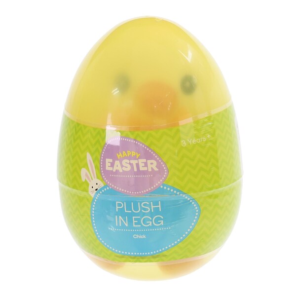 Easter Plush In Egg Toy Chick each