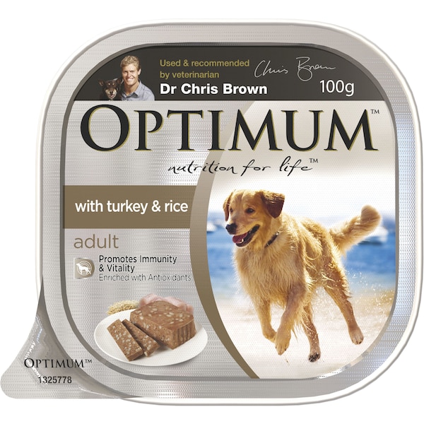 Optimum Adult Dog Food Turkey & Vegetables 100g