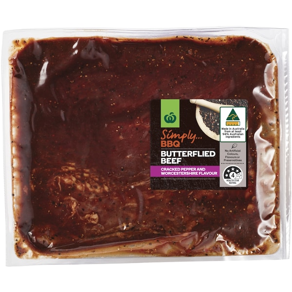 Woolworths Butterflied Beef Roast 800g - 1.25kg