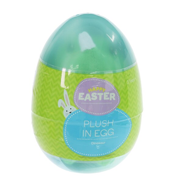 Easter Plush In Egg Toy Dinosaur each