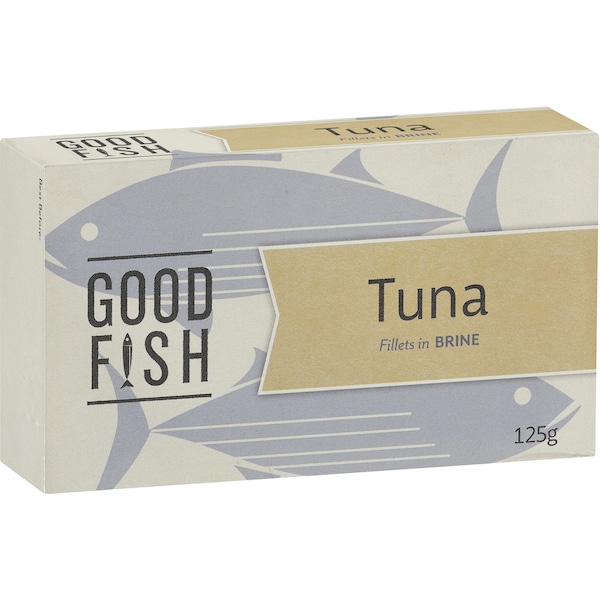 Good Fish Wild Caught Skipjack Tuna In Brine Tin 125g