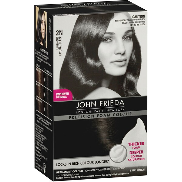 John Frieda Precision Foam 2n Luminous Natural Black Each