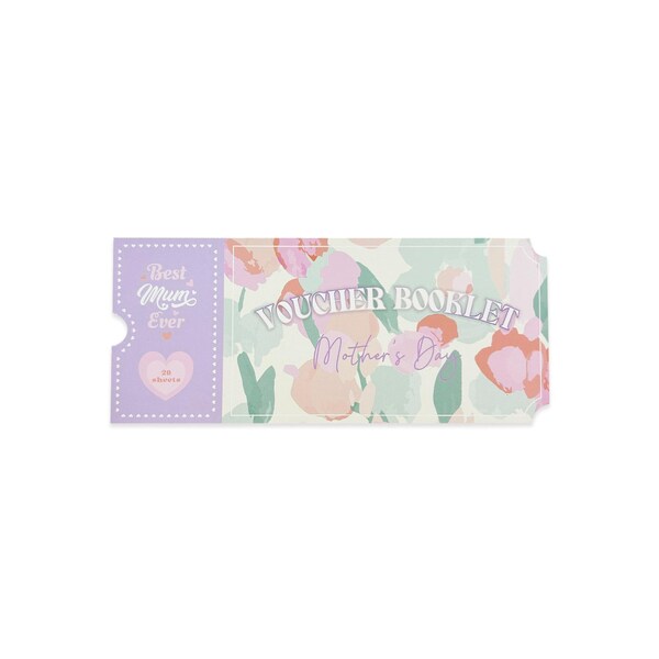Mother's Day Voucher Booklet 20 pack