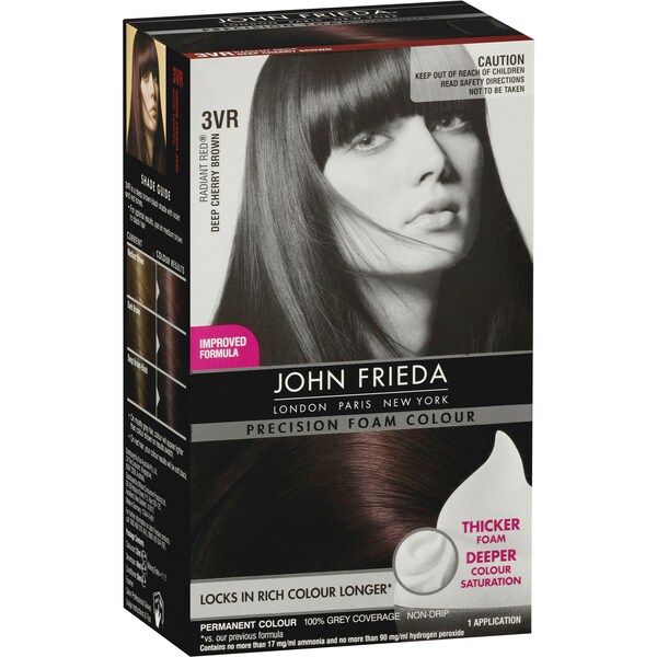 John Frieda Precision Foam 3vr Deep Cherry Brown Each