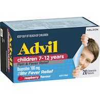 Advil Childrens Pain & Fever Relief Ibuprofen Chewable Tablets