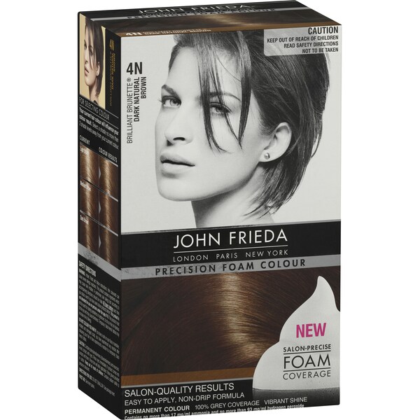 John Frieda Precision Foam 4n Dark Natural Brown Each