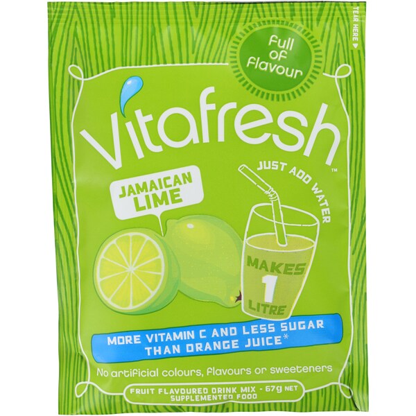 Vitafresh Drink Mix Sachet Jamaican Lime 67g