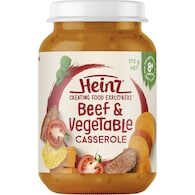 Heinz Beef & Vegetable Casserole Baby Food Jar 8+ Months