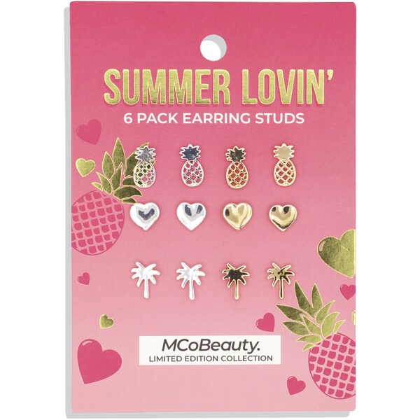 MCoBeauty Summer Lovin Earring Studs 6 pack