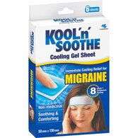 Kool 'n' Soothe Soft Gel Sheets For Headache & Migraine Relief