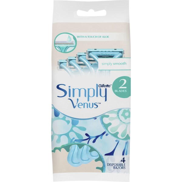 Venus Venus Simply Disposable Razors 4 Pack