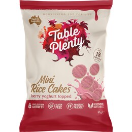 Table Of Plenty Mini Rice Cakes Berry Yoghurt 60g – Woolworths