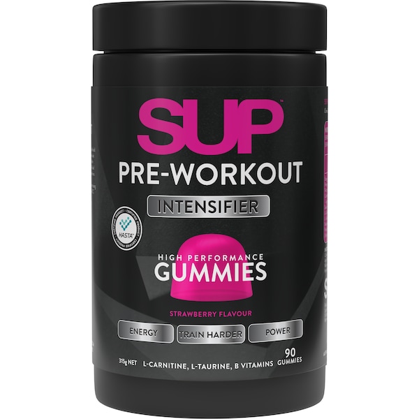 SUP Pre Workout Intensifier Gummies Strawberry 90 pack