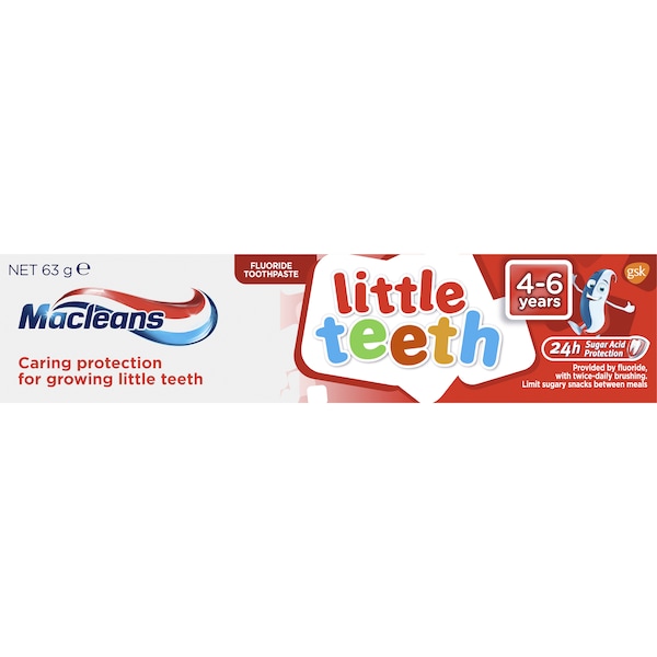 Macleans Toothpaste Little Teeth Kids 4-6 Years 63g