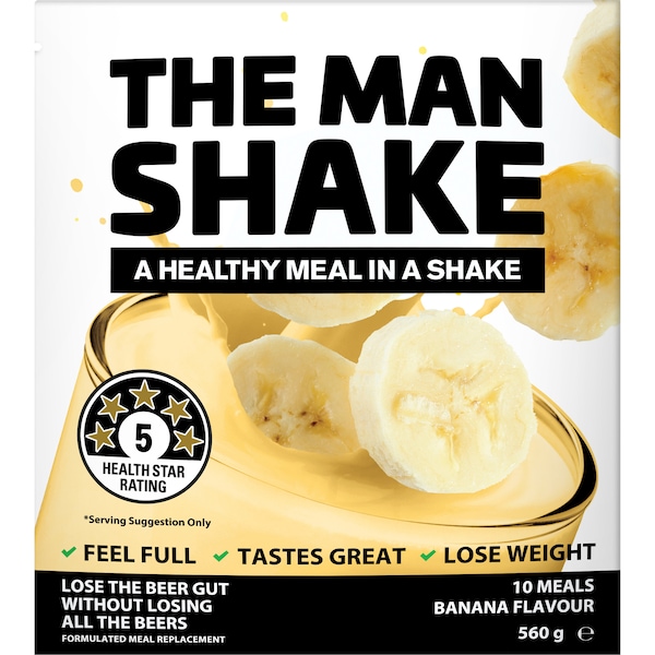 The Man Shake Diet High Protein Low Sugar Banana Meal Replacement 560g