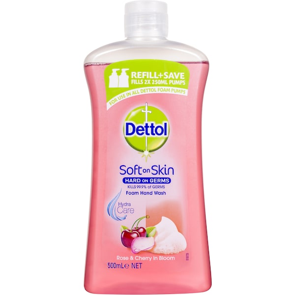 Dettol Foam Handwash Refill Rose & Cherry 500ml