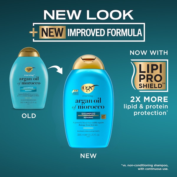 OGX Argan Oil Shampoo For Dry & Damaged Hair 385mL