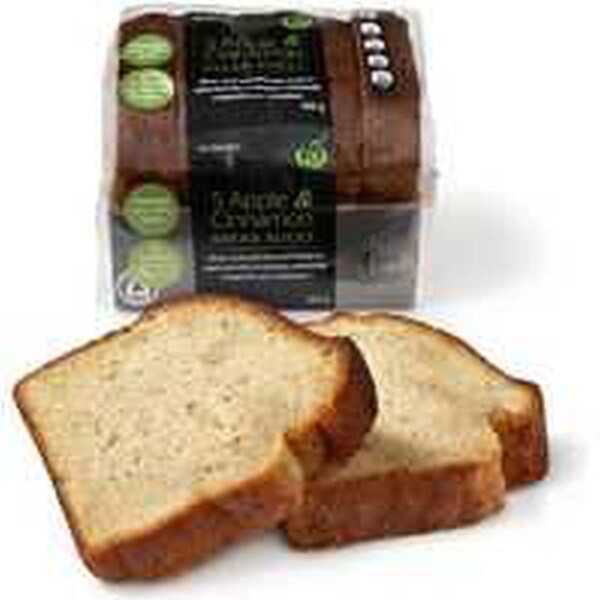 Woolworths Cake Slice Apple & Cinnamon 500g