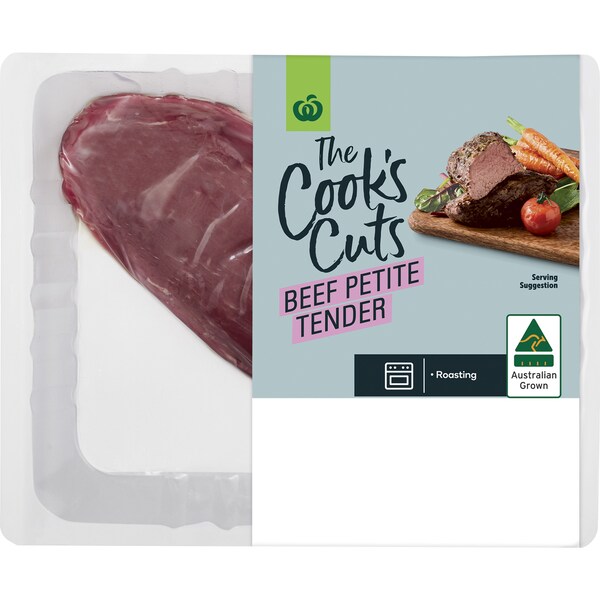 Woolworths The Cooks Cut Beef Petite Tender 200g - 400g