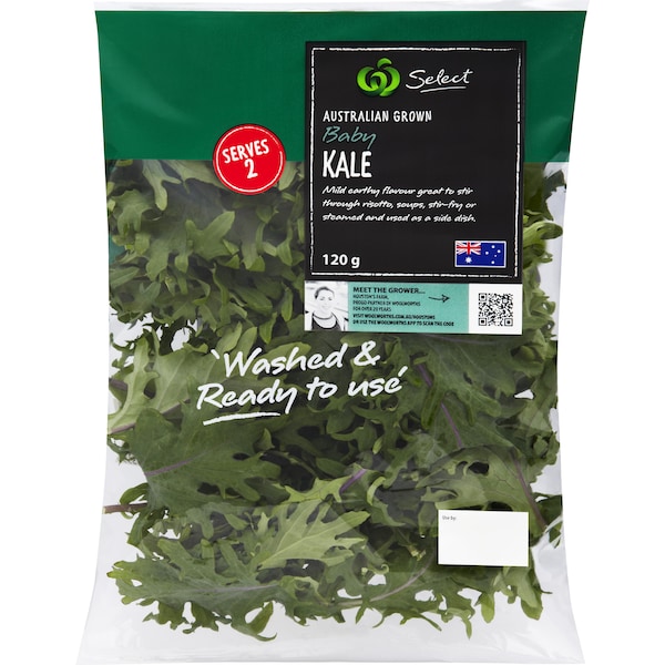 Woolworths Baby Kale Salad 120g Bag