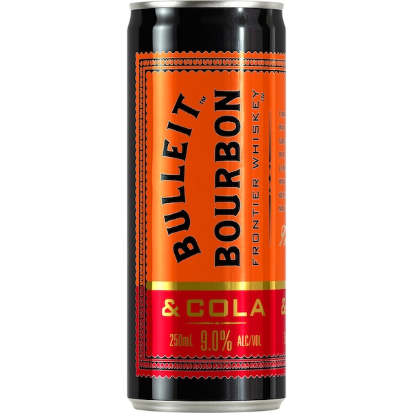 Bulleit Bourbon & Cola 9% 250ml
