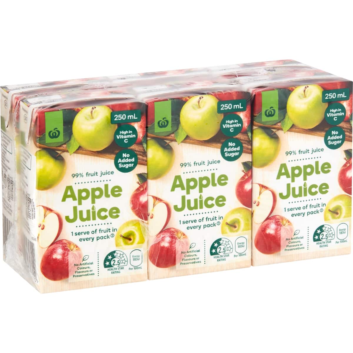 Woolworths Apple Juice 6x250ml Bunch woolworths-apple-juice-6x250ml-bunch