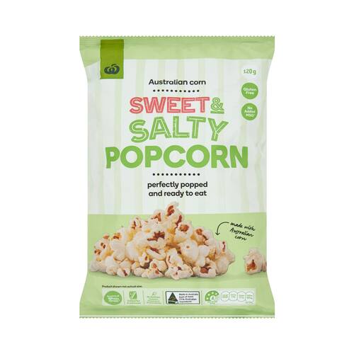 Woolworths Popcorn Sweet & Salty 120g bunch