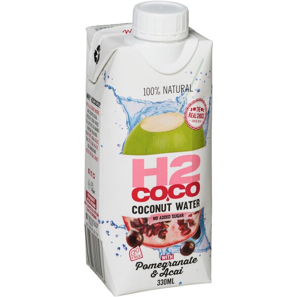 H2Coco Pomegranate & Acai Coconut Water 330ml