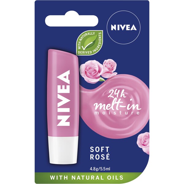 Nivea Soft Lips Rose 4.8g