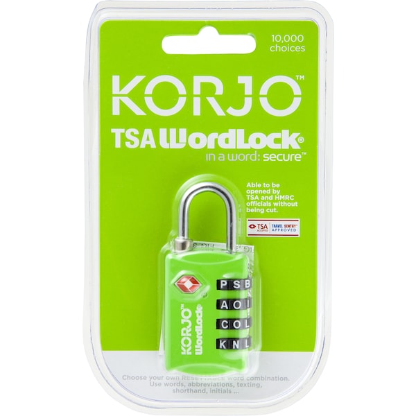 Korjo Tsa Wordlock Combination Lock Each