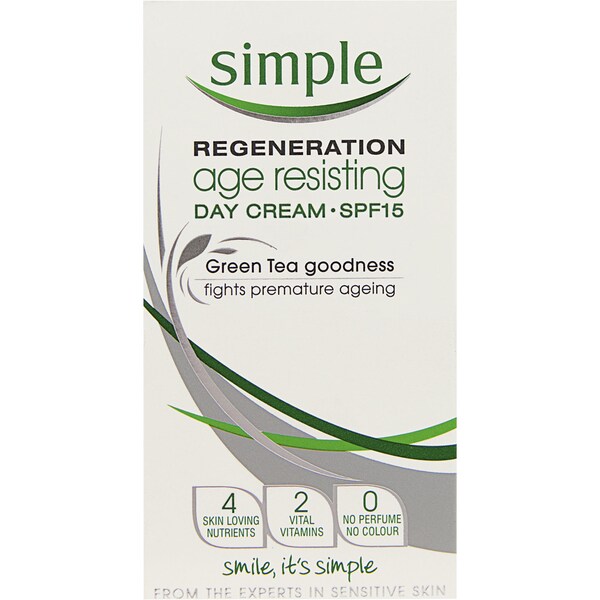 Simple Regeneration Day Cream Spf 15 Age Resisting 50ml