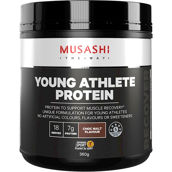 Musashi Young Athlete Choc Malt Powder 360g