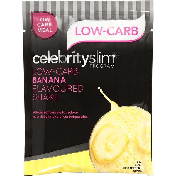 Celebrity Slim Low Carb Shake Mix Banana Sachet 55g