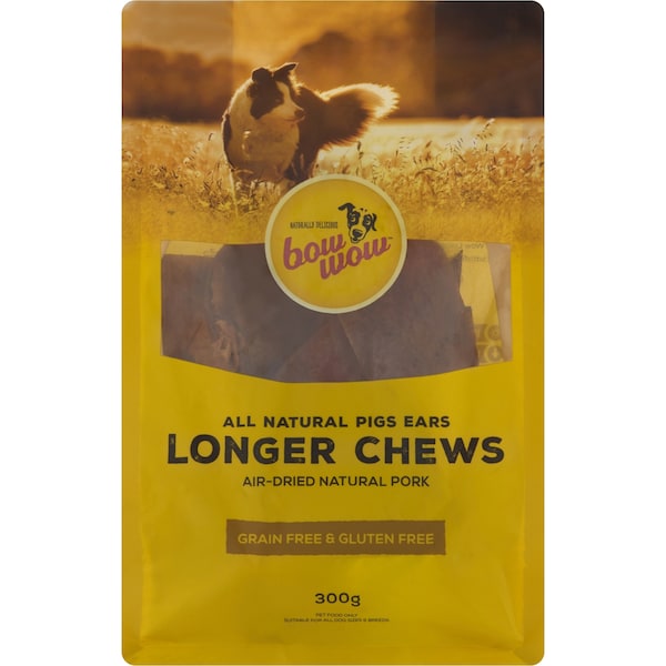 Bow Wow Treat Pig Ears Longer Chew 300g