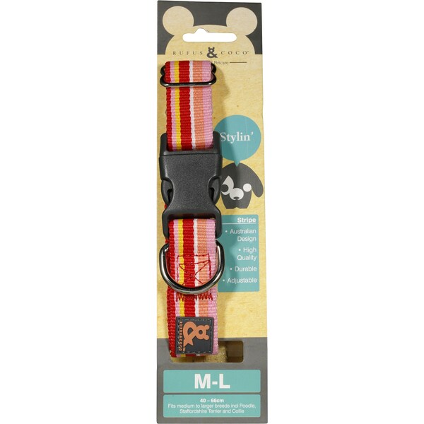 Rufus & Coco Accessory Nylon Collar m-l Each