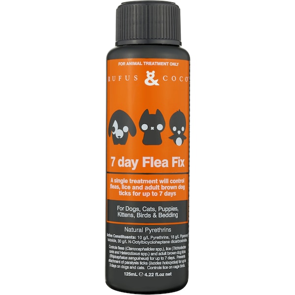 Rufus & Coco Treatment 7 Day Flea Fix 125ml