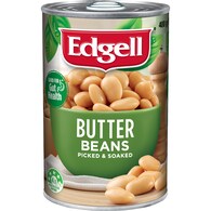 Edgell Canned Butter Beans Picked & Soaked Legumes