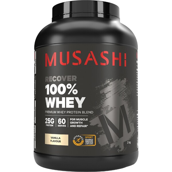 Musashi 100% Whey Van Milkshake Powder 2kg