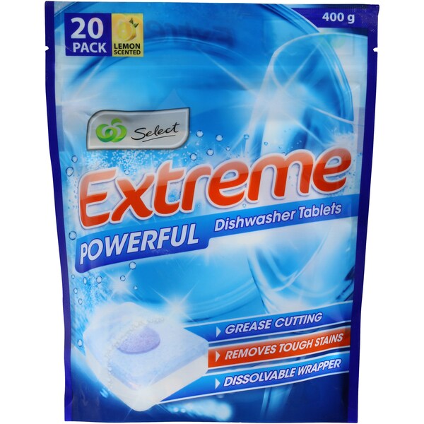 Woolworths Select Dishwashing Extreme Tablets 20 Pack