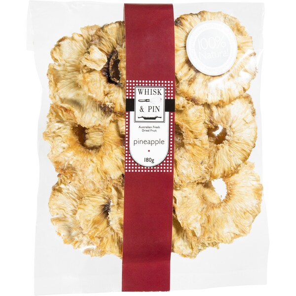 Whisk & Pin Dried Fruit Pineapple 180g